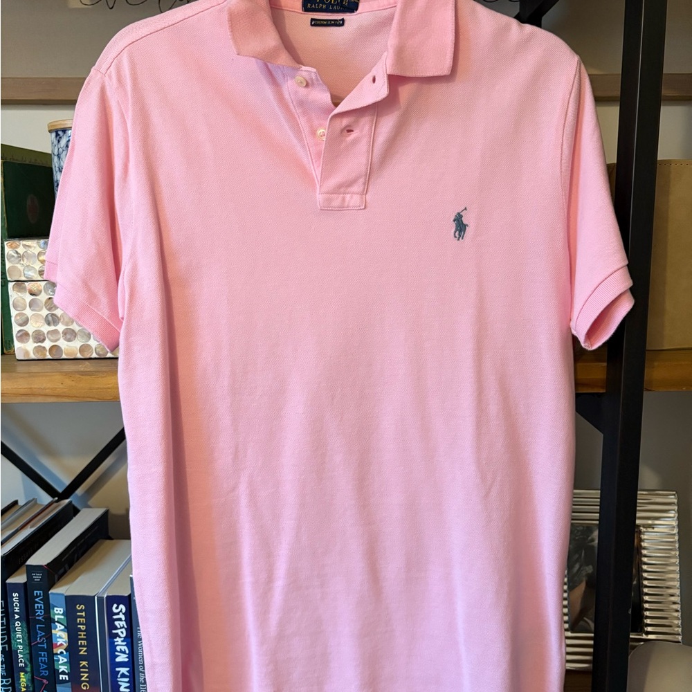 Ralph Lauren Light Pink Polo Shirt for Men